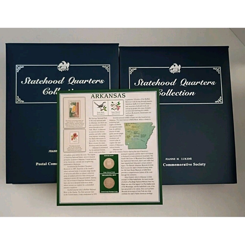 Commemorative Statehood Quarters Vol 1 & 2 + Territories Set + Hot Springs Park